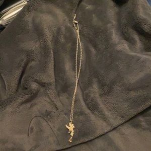 Young Lady Silver Tinkerbell Necklace and Pendant